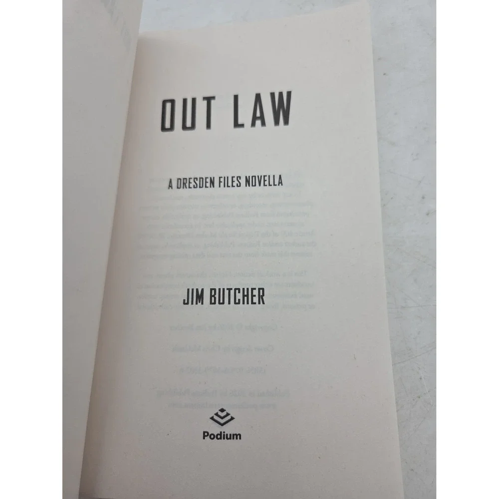 Out Law: A Dresden Files Novella Paperback by Jim Butcher 2026 Podium - VG